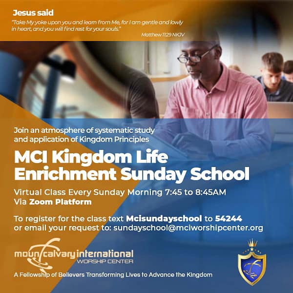 MCI Sunday School promo 2