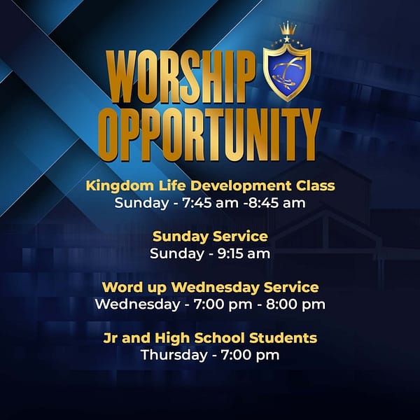 Worship Opportunity Promo