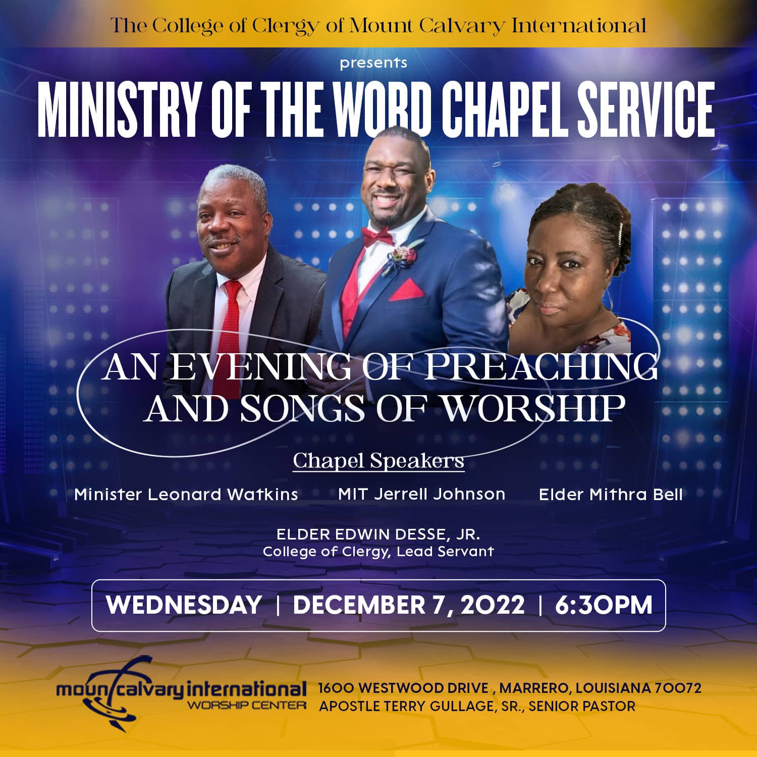 Word Chapel Service - Nov
