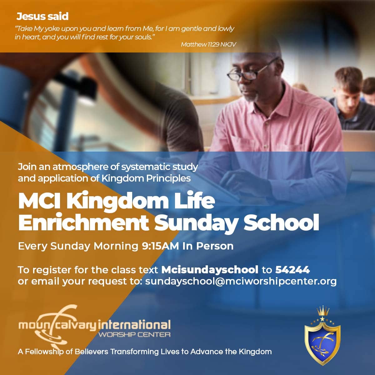 MCI Sunday School promo